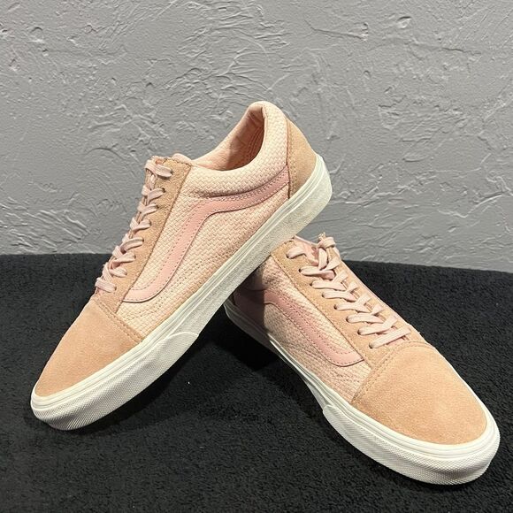 🔥 Vans Old Skool Woven Check Spanish Villa Suede Canvas Shoes Women Sz 10 - EUC - Picture 5 of 13